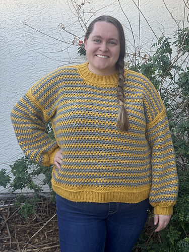 Stripe a Pose Sweater Kit x @crochethighway - Yummy Version