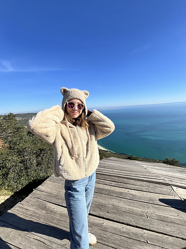 Adult Bouclé Bear Bonnet