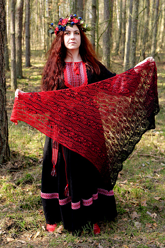 Krajka shawl and scarf