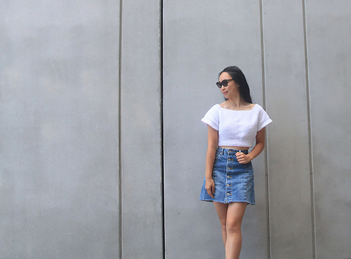 Thea Off the Shoulder Crop Top photo 3