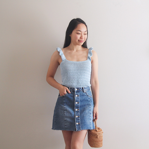 Ava Ruffle Tank Top photo 6