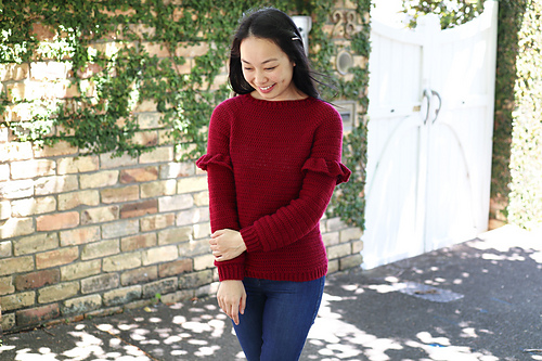 Holly Berry Ruffle Sweater photo 5