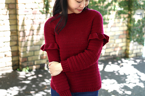 Holly Berry Ruffle Sweater