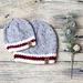 Sock Monkey Red Stripe Hat pattern 