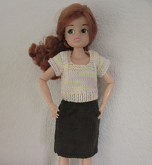 Alfreda jumper on Sindy doll