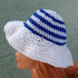 Striped Barbie Hat