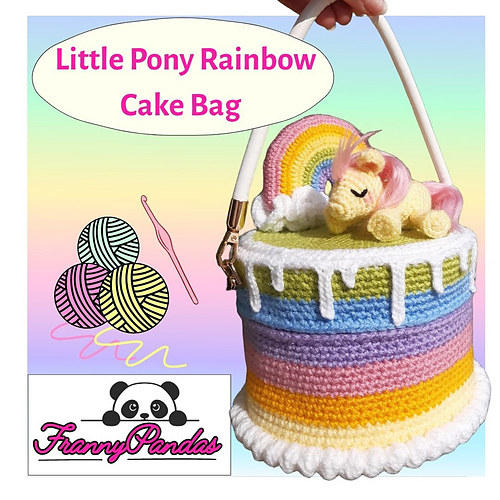 Little Pony Rainbow Cake Bag