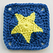 Crochet Star Granny Square pattern 