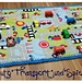 Auto Transport und Spiel Tasche pattern 