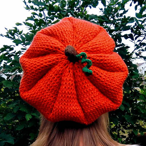 Slouchy Pumpkin Beret - Ellen Aria