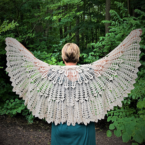Ravelry: Lace Wing Shawl pattern by Ellen Aria