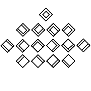 These are the 15 combinations respecting the 2025 "challenge":
doubling one or more edge lines of a diamond, with no triple line