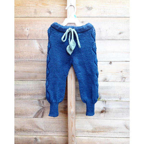 Løvfallbukse / Falling Leaves Pants - froskemaristrikk