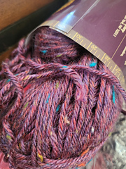 Lion Brand Yarn Heartland Yarn, Worsted-Weight Yarn For Knitting, Crocheting, And Crafting, 3 Pack, Black Canyon Tweed
