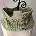 Textured Toggle Cowl pattern