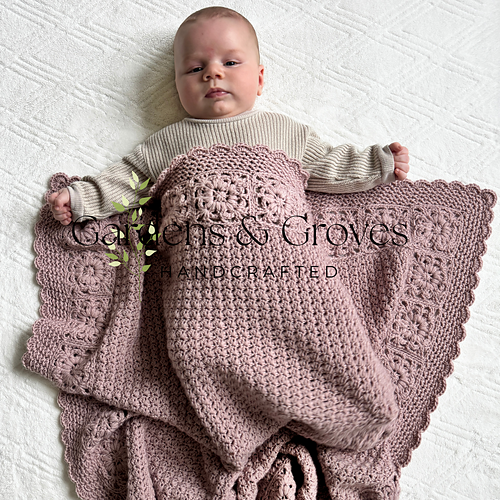 Mountain Aster Baby Blanket