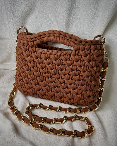 Crochet Mini T-Shirt Yarn Bag