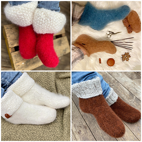 Flexi tova tøfler - Birkastrikk