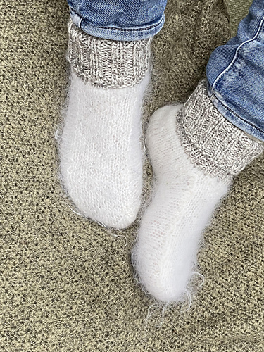 Flexi tova tøfler - Birkastrikk