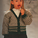 Child's Fair Isle cardigan pattern 