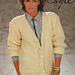 Cardigan with cable detail pattern 
