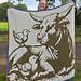 Barnyard Buddies | Cow Chick Mosaic Blanket pattern 
