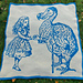 Alice and the Dodo | Overlay Mosaic Blanket pattern