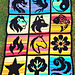 Soul Symbols Temperature Blanket | Overlay Mosaic pattern