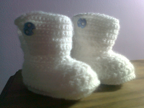 Botitas para bebé en punto manzanilla (Baby Booties) photo 5