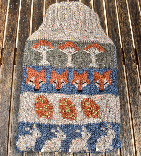 Woodland Walk Hot Water Bottle - Ginny Sturdy