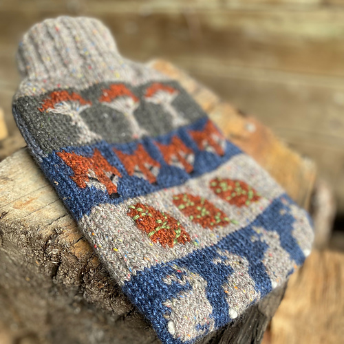 Woodland Walk Hot Water Bottle - Ginny Sturdy