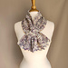 Plume Keyhole Scarf pattern 