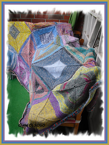 Decke aus Sockenwolle/ Blanket from Sockyarn photo 1