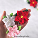 Poinsettia Flower Applique pattern 