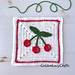 Cherry Square Blanket Block pattern