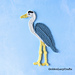Blue Heron Applique pattern 