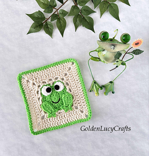 Froskesirkelblokk - GoldenLucyCrafts