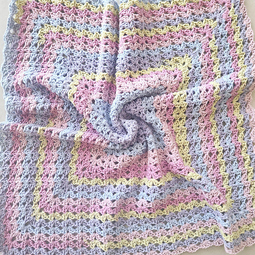 Iris Granny Square Blanket photo 3