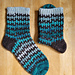Ondes Socks pattern 