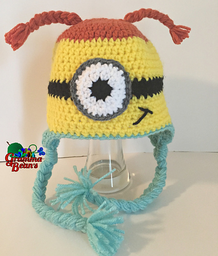 Ravelry: Despicable me minion girl hat pattern by Gramma Beans