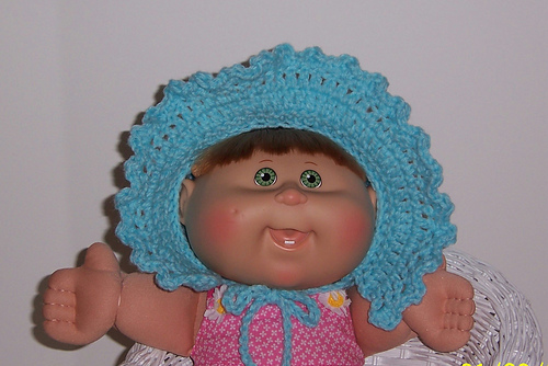 Cabbage Patch Kid Crocheted Bonnet photo 2
