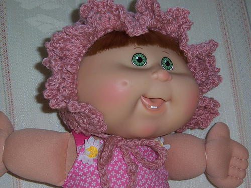 Cabbage Patch Kid Crocheted Bonnet photo 4
