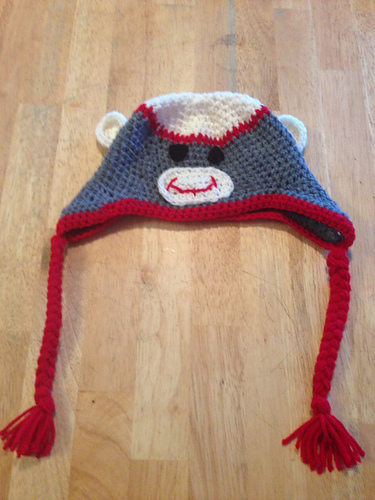 Baby Sock Monkey Hat photo 1