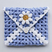 Cornered Daisy Granny Square Purse pattern 