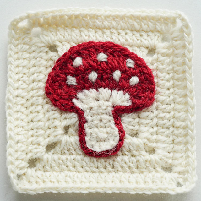 Mushroom Granny Square