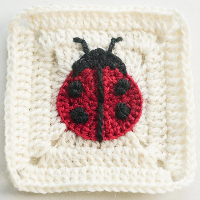 Ladybug Granny Square