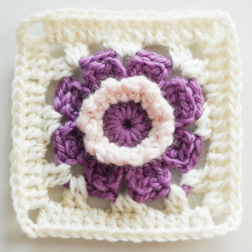 Provence Flower Granny Square