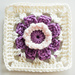 Provence Flower Granny Square pattern