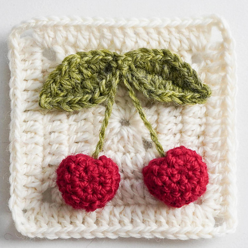 Cherry Granny Square