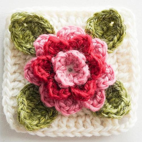Rose Granny Square